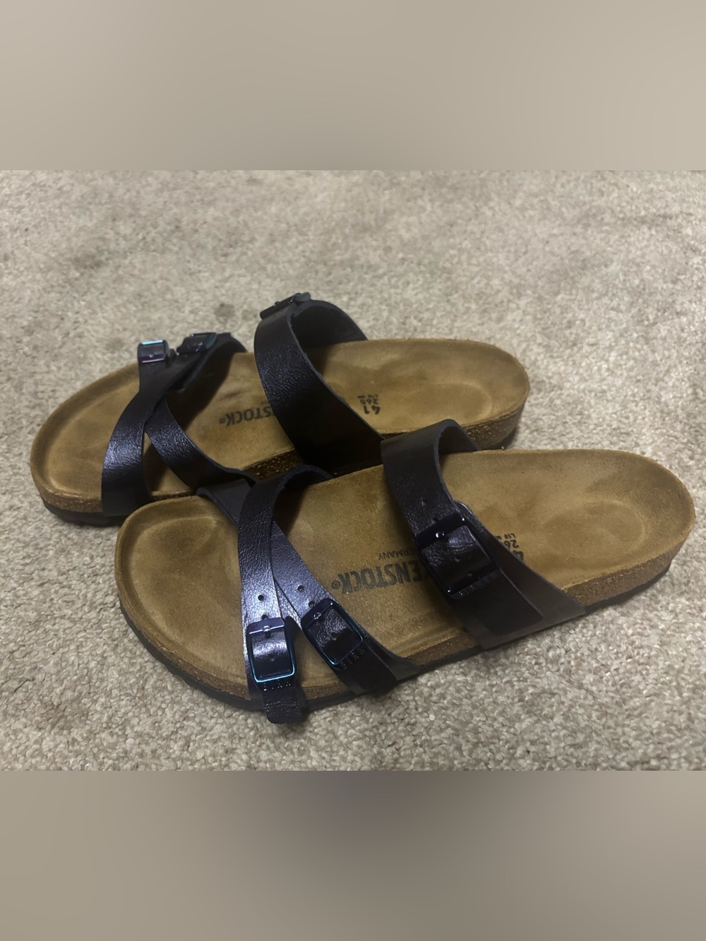 Birkenstock Women’s Shiny dark purple Franca Graceful Sandal - Picture 5 of 10
